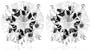 Platinum Plated Sterling Silver 8mm Round Cubic Zirconia Four-Prong Stud Earrings