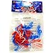 Red White & Blue Usa Rubba Bandz Rubber Bands Bracelets (12)