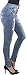 Eunina Women's High Waisted Stretch Skinny Denim Jeans Distress Light Wash