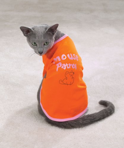 Casual Kitty “Mouse Patrol” Humor Tee (Cat Shirt) – Large (L)