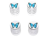 Butterfly - Tire Rim Valve Stem Caps - Aluminum Bargain