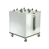 Dish Dispenser, Heated Cabinet Style, Four Self-Leveling Dish Dispensing Tubes, Maximum Dish Size 10