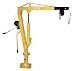 Vestil WTJ-2 Winch Operated Truck Jib Crane, Welded Steel, 1000 lbs Capacity, 56" Overall Height, Yellow