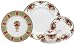 Royal Albert Old Country Roses 24-Piece Dinnerware Set with Topiary/Stripe Accent Plates, Service for 4