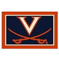 University of Virginia Rug - Navy/ Orange (Rectangle)