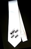 Party Decoration Necktie with walking, insect, ant, colony, black