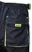 Astek Men's Neon Green Black MTB Baggy Padded Mountain Bike Shorts (XL)