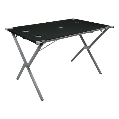 10T polyTAB Double Table camping Noir 110 x 70 x 70 cm