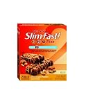 SlimFast 200 Calorie, Chocolate Peanut Caramel, Meal Bar 5pk, 7.94-Ounce Boxes (Pack of 8)