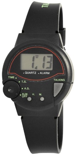 Shaghafi Herren-Sprechende Uhr mit Kautschukband 245000000001 Preisvergleich