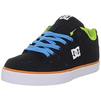 DC Men's Pure TX Skate Shoe,Black/Multi,7 M US