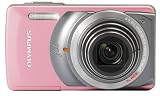 Olympus Mju-7010 Digitalkamera (12 Megapixel, 7-fach opt. Zoom, 6,9 cm (2,7 Zoll) Display, Bildstabilisator, AF-Verfolgung) Candy Pink