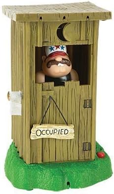 Animated Musical Bobblehead Redneck Outhouse - Farts 3 Songs by BLS Enterprise by BLS Enterprise