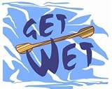**GET WET** Kayak Paddling Window Decal
