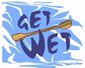 **GET WET** Kayak Paddling Window Decal