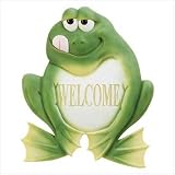 Outdoor Living : Frog Garden Welcome Plaque
