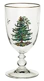 Spode Christmas Tree Pedestal Goblets, Set of 4