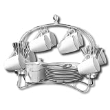 Wallace 36-Piece Coffee and Dessert Set with Rack