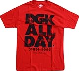 DGK T-Shirt: All Day Faded [XX-Large] Red