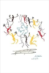 Rare Pablo Picasso Dance Of Youth Poster Art Huge - 24" x 36"