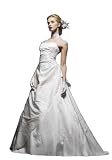 Luxeblue Strapless Wedding Dress With Embroideries And Skirt Wrap-Ivory-S