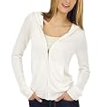 Mossimo&reg; Black: Ultrasoft Hoodie Cardigan - Polar Bear
