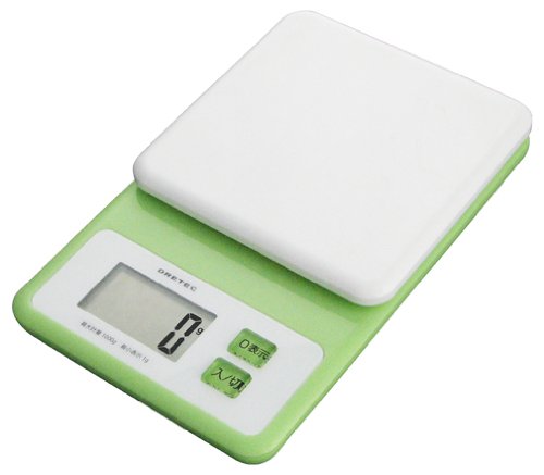 DRETEC デジタルスケール 「ホイップ」 1kg グリーン KS-147GN