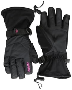 Gordini Women's Aquabloc Down Gauntlet Gloves, Black, Medium
