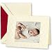 Blind Embossed BABY QUILT holiday photomount cards by Crane & Co. sold in 10s