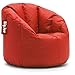 Big Joe Milano Bean Bag Chair Multiple Colors, Provides Ultimate Comfort, Great for Any Room (Fire Engine Red)