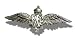 Solid Silver RAF Winged Sweetheart Badge/Brooch