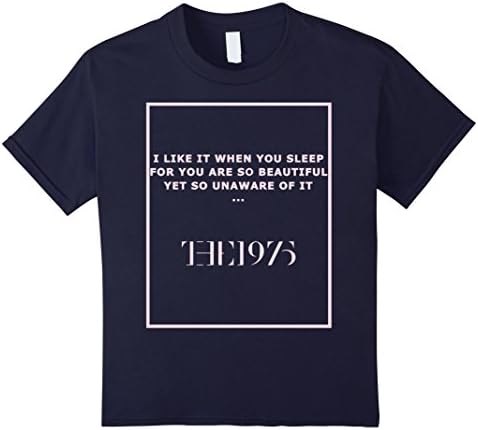 Kids I Like It When You Sleep TShirt UGH TThe 1975 Album T-Shirt 8 Navy