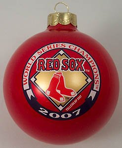 Buy Boston RED SOX 2007 WORLD SERIES CHAMPS Champions Christmas ORNAMENT New Gift by Topperscot