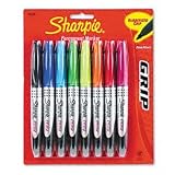 Sharpie Grip Assorted 8 pack Black Red Blue Green Orange Turquoise Lime Berry