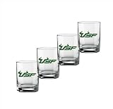 NCAA South Florida Bulls Set of 4 Double Old Fashioned Glasses, 14-Ounce