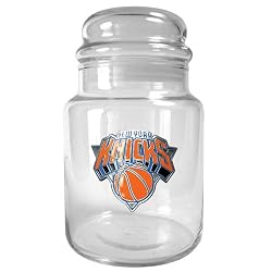 New York Knicks 31oz Glass Candy Jar - Primary Logo NBA Basketball