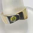 14K Two-Tone Gold Yellow Diamond Man's Ring