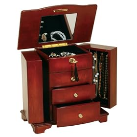 Musical Jewelry Box- 3 Open Drawers- (Belinda)
