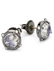 Alberian & Aulde "Morning Star" Moonstone Quartet Stud Earrings