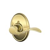 Schlage F170ACC605WKFRH Wakefield Collection Right Hand Accent Decorative Trim Lever, Bright Brass S