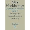 Max Horkheimer. Gesammelte Schriften - Taschenbuch-Ausgabe: Gesammelte Schriften in 19 B�nden: Band 8: Vortr�ge und Aufzeichnungen 1949-1973: Vortr�ge ... 5. Universit�t und Studium: BD 8