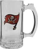 Tampa Bay Buccaneers Beer Mug: 3D Logo Glass Tankard