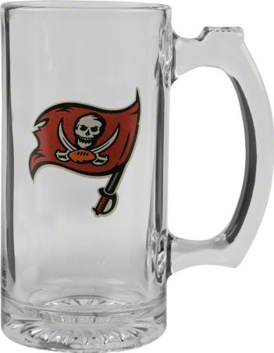 Tampa Bay Buccaneers Beer Mug: 3D Logo Glass Tankard