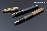 Waterman Carene Deluxe DarkBlue/Gold cap Fountain Pen