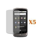 CTCStore Premium Quality HTC Google Nexus One 1 Reusable Screen Protector Shield - 5 Pack