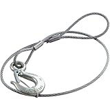 フック付ワイヤー 1m×6mm JPFW6-10/ワイヤースリング【JSH】