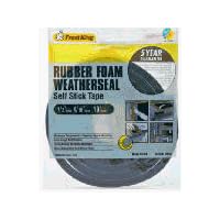 Frost King R516H 1-1/4-Inch by  7/16-Inch by 10-Foot Thick Sponge Rubber Foam Tape, Black