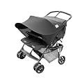 Twin Canopy UPF 50 Sunshade- Black