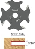 Freud 58-110 3/16-Inch 4-Wing Slot Cutter for 5/16 Router Arbor