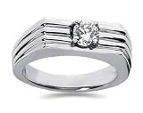 0.50 CTW Men's Diamond Ring in Platinum